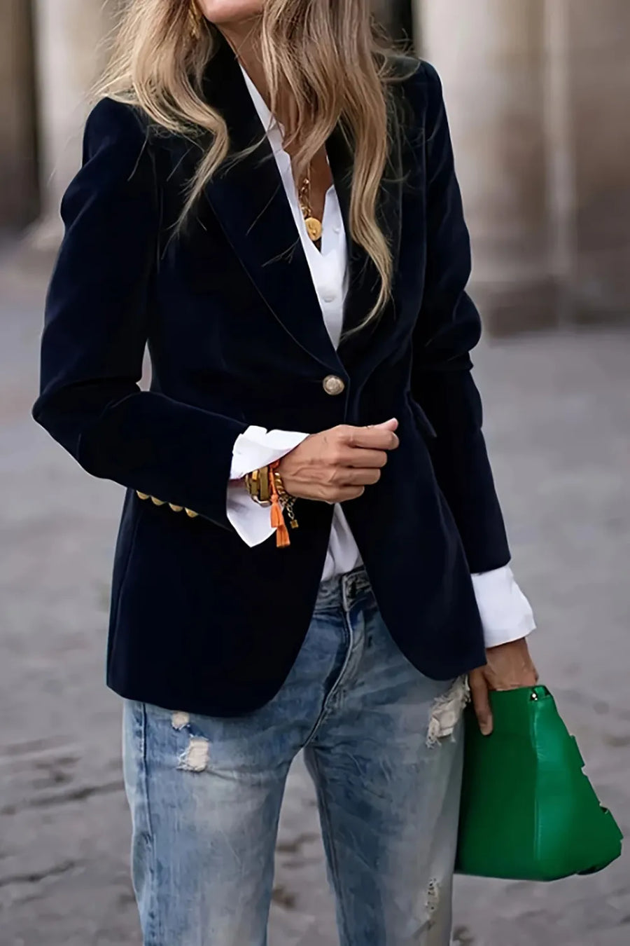 The Belgravia Tailored One-Button Blazer