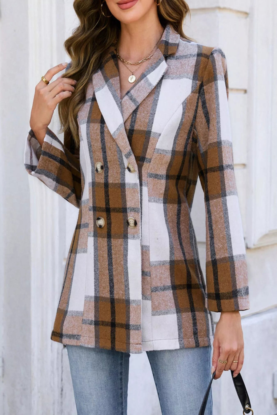 The Kensington Plaid Double-Breasted Blazer