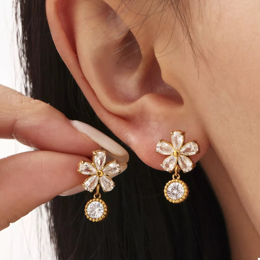 The Aurelia Floral Drop Earrings