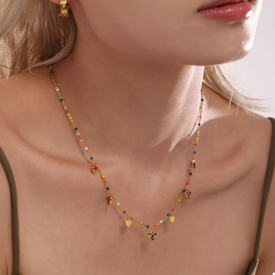 The Amara Heart Charm Necklace