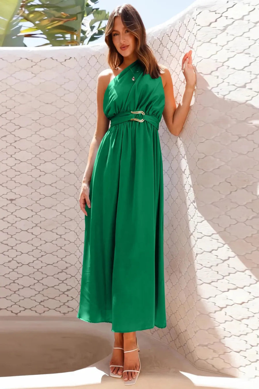 The Belgravia Asymmetric Midi Dress