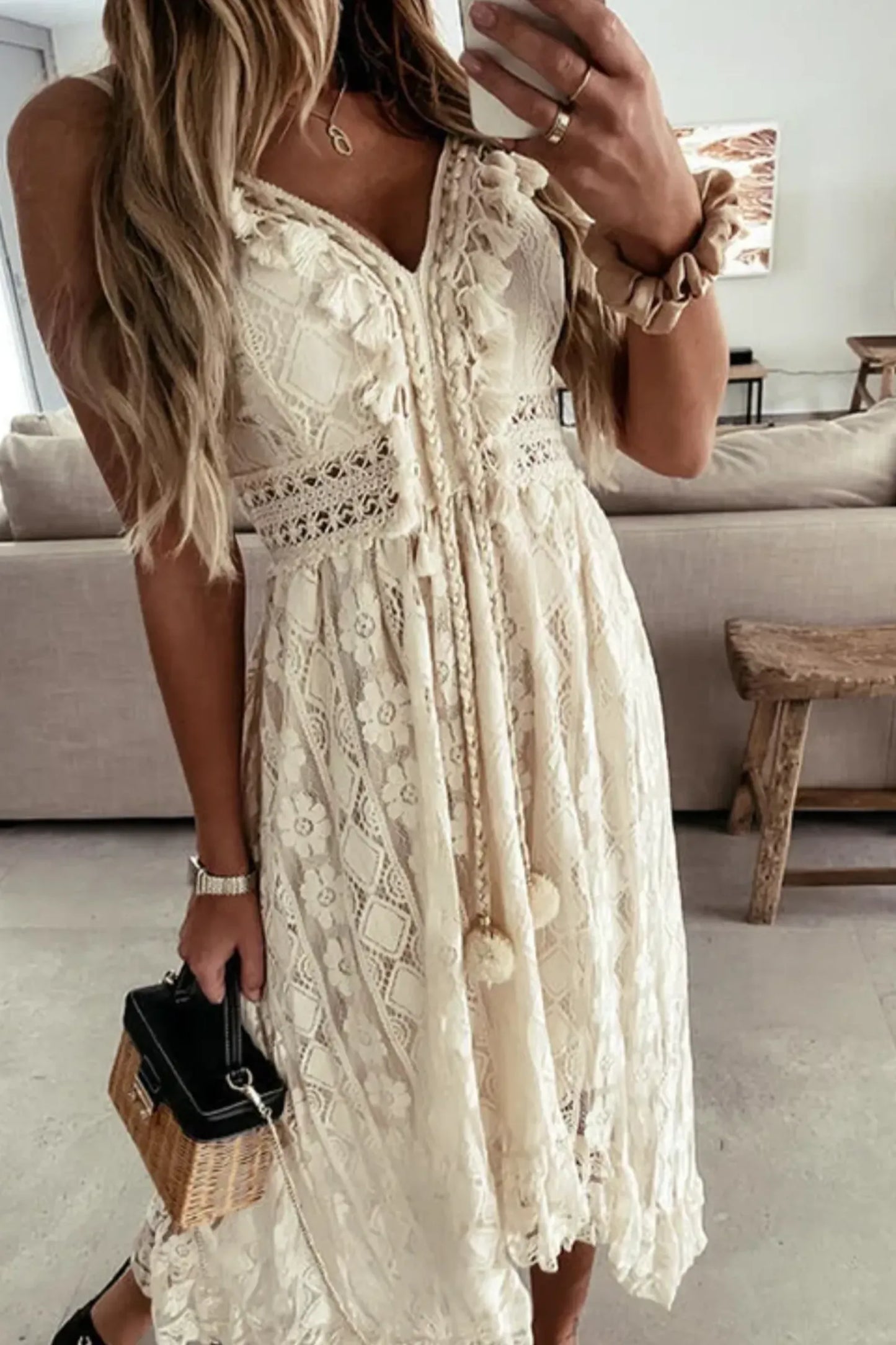 The Aura Riviera Lace Maxi