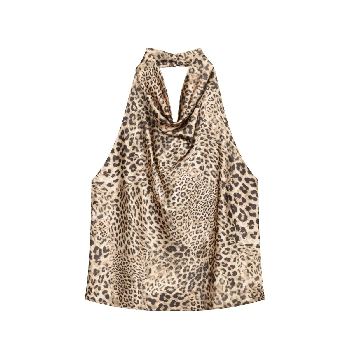 The Kensington Satin Cowl Neck Halter