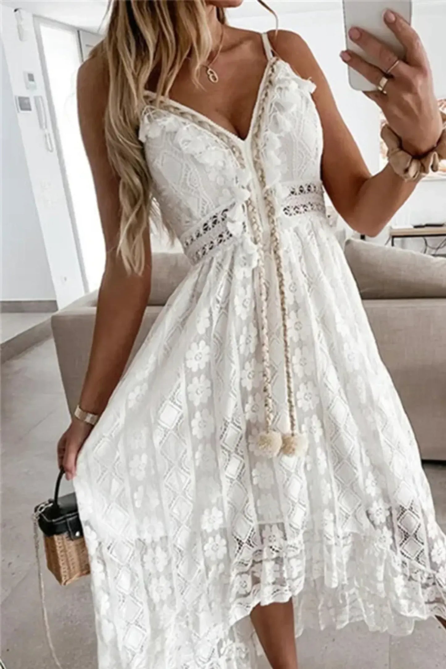 The Aura Riviera Lace Maxi