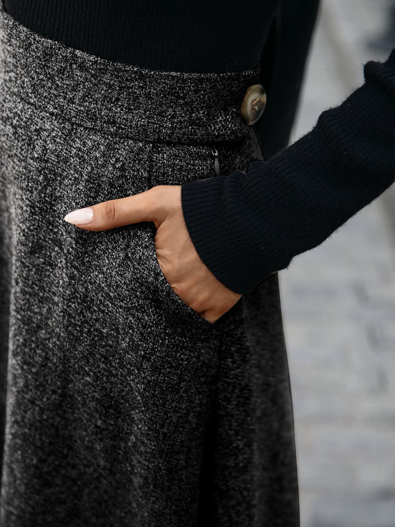 The Mayfair Fluid Satin Midi Skirt