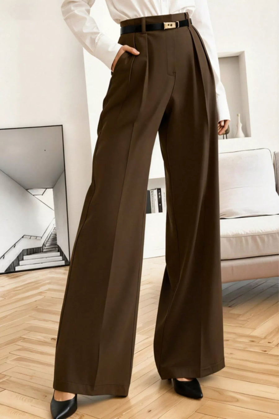 The Belgravia Asymmetric Tailored Wide-Leg