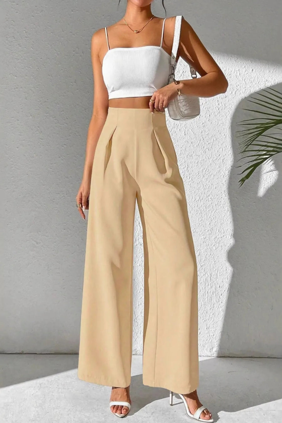 The Mayfair Pleated Wide-Leg Trousers